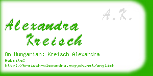 alexandra kreisch business card